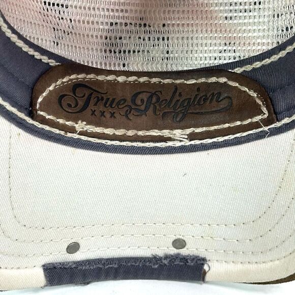 Vintage 90s Y2K True Religion Trucker Hat Baseball Cap Distressed Adjustable main image 13